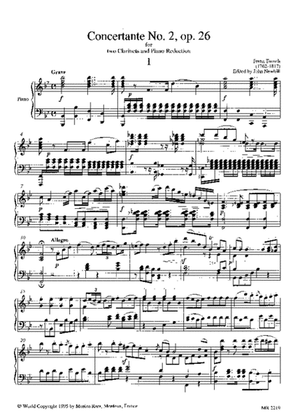Concertante No. 2 in B Op. 26