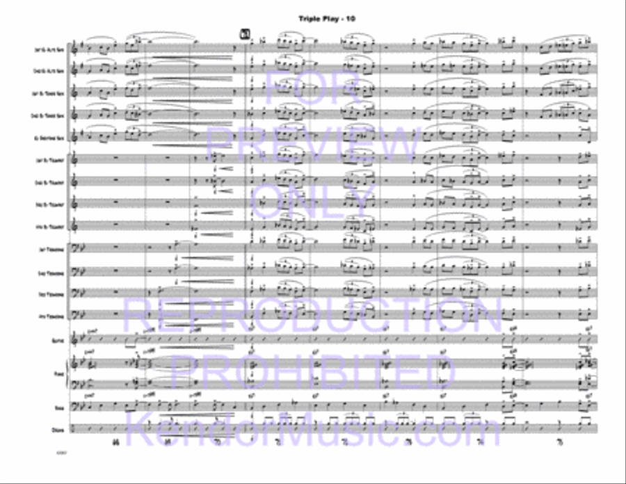 Triple Play Triple Play Jazz Ensemble scores gallery preview page 11