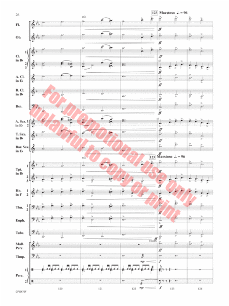 Aberystwyth Variants Aberystwyth Variants Concert Band scores gallery preview page 27