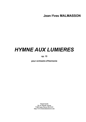 Hymne aux Lumières for concert band, score only - Score Only