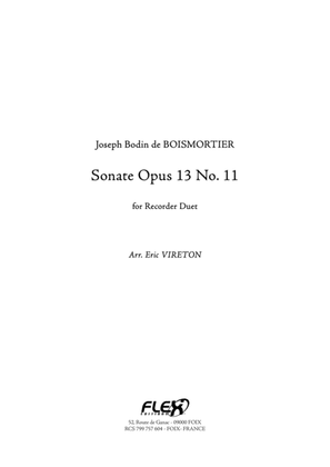 Book cover for Sonata Opus 13 No. 11