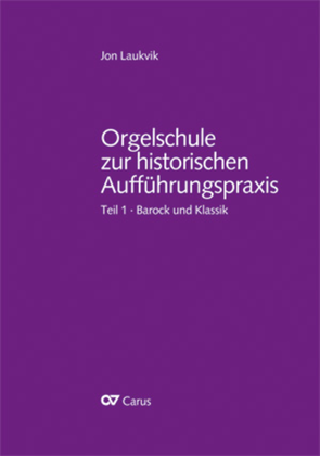 Book cover for Orgelschule zur historischen Auffuhrungspraxis