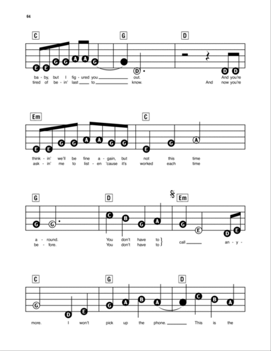 You're Not Sorry You're Not Sorry Electronic Keyboard scores gallery preview page 2