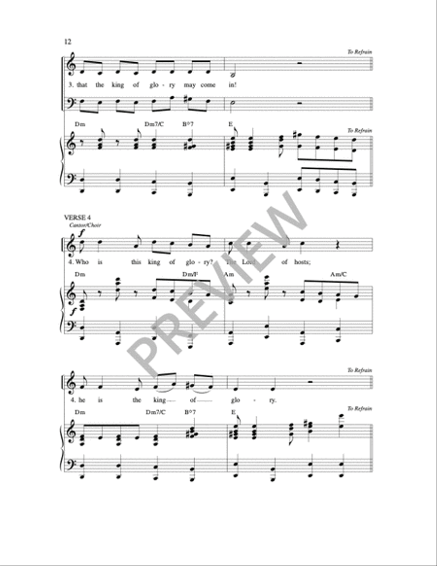 Who is the King of Glory? 2-Part scores gallery preview page 2