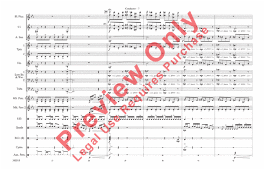 Harry Potter: The Music, Part 2 Marching Band scores gallery preview page 8