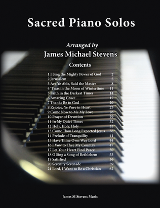 Sacred Piano Solos Book