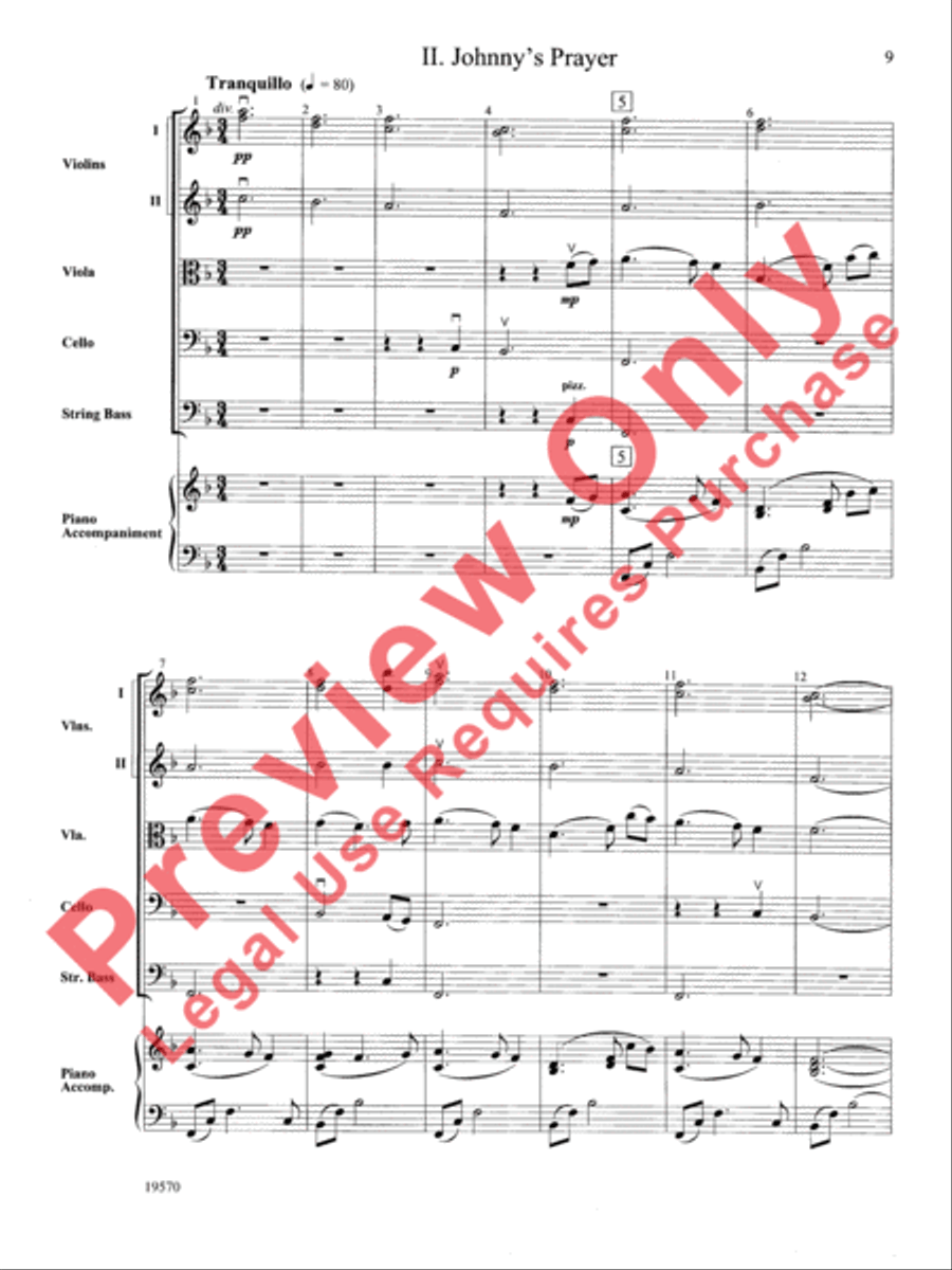 Johnny Appleseed Suite Johnny Appleseed Suite String Orchestra scores gallery preview page 10