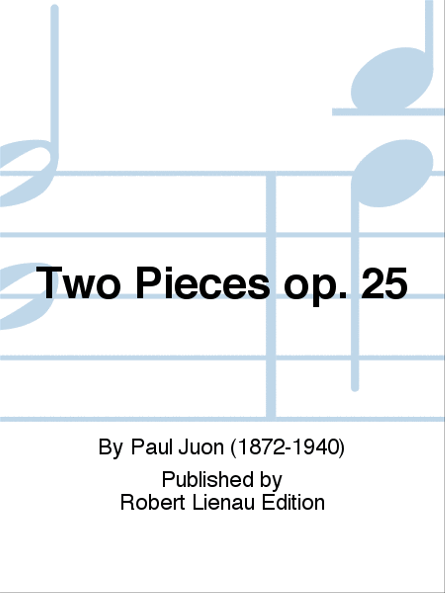 Two Pieces Op. 25 B-Flat Clarinet scores gallery preview page 1