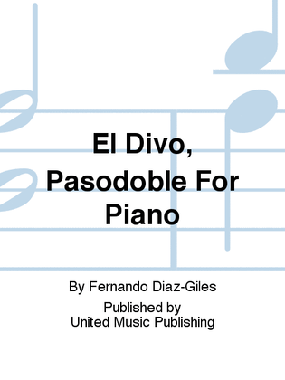 El Divo, Pasodoble For Piano