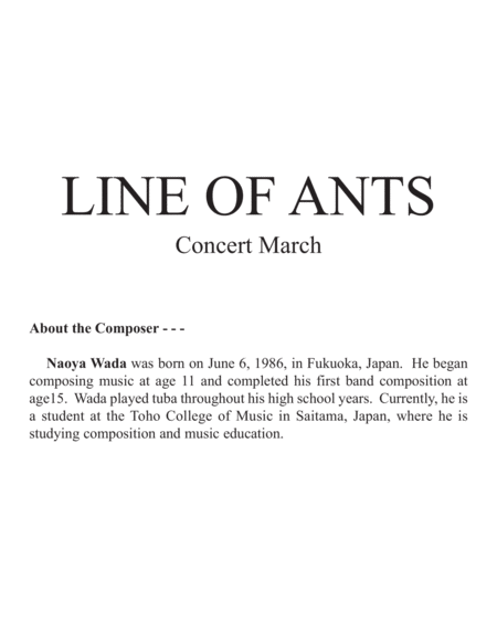 Line of Ants image number null