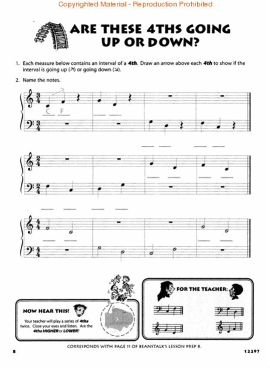 Beanstalk's Basics for Piano Piano Method scores gallery preview page 3