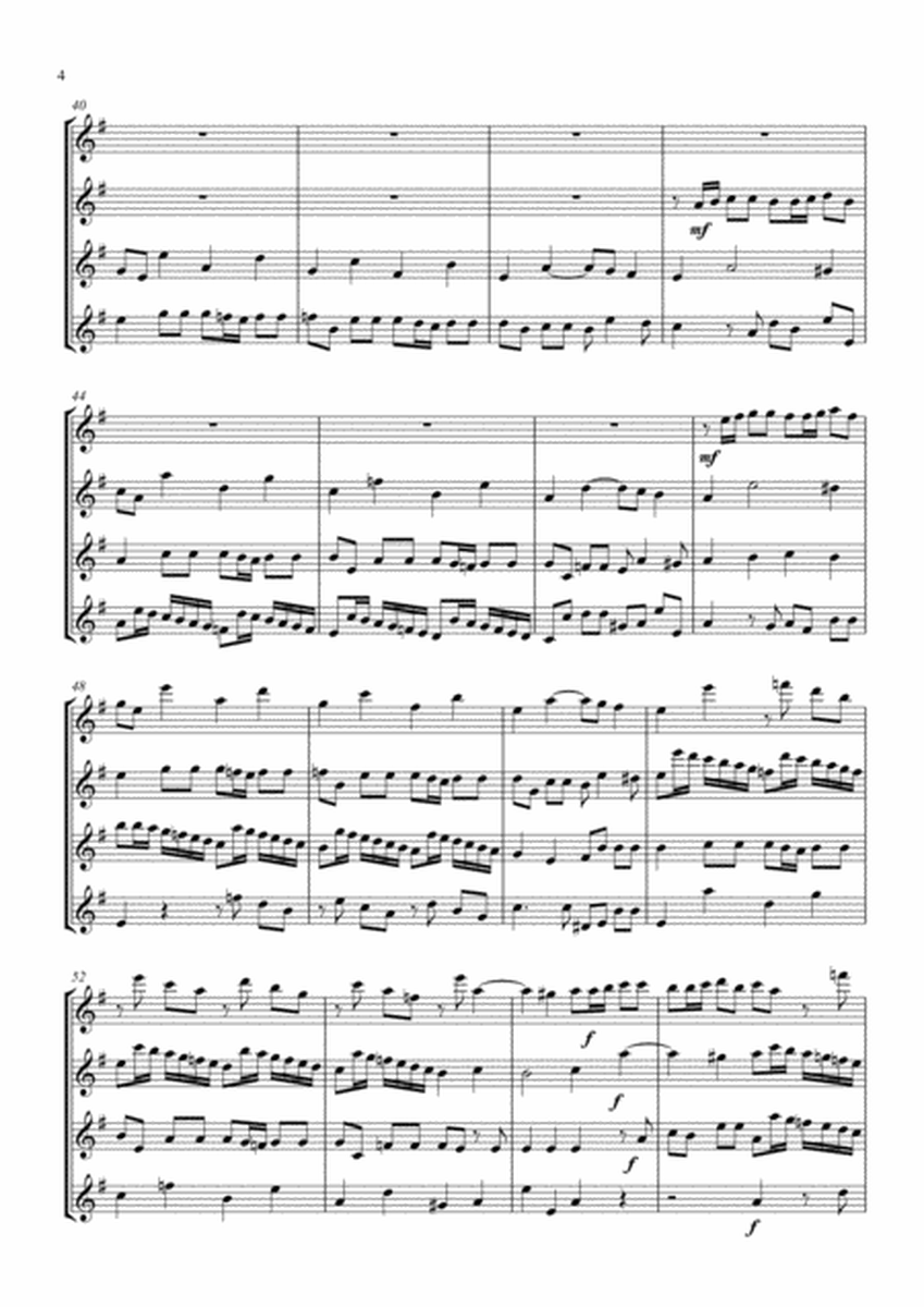 Concerto Grosso No. 3 arr. flute quartet image number null