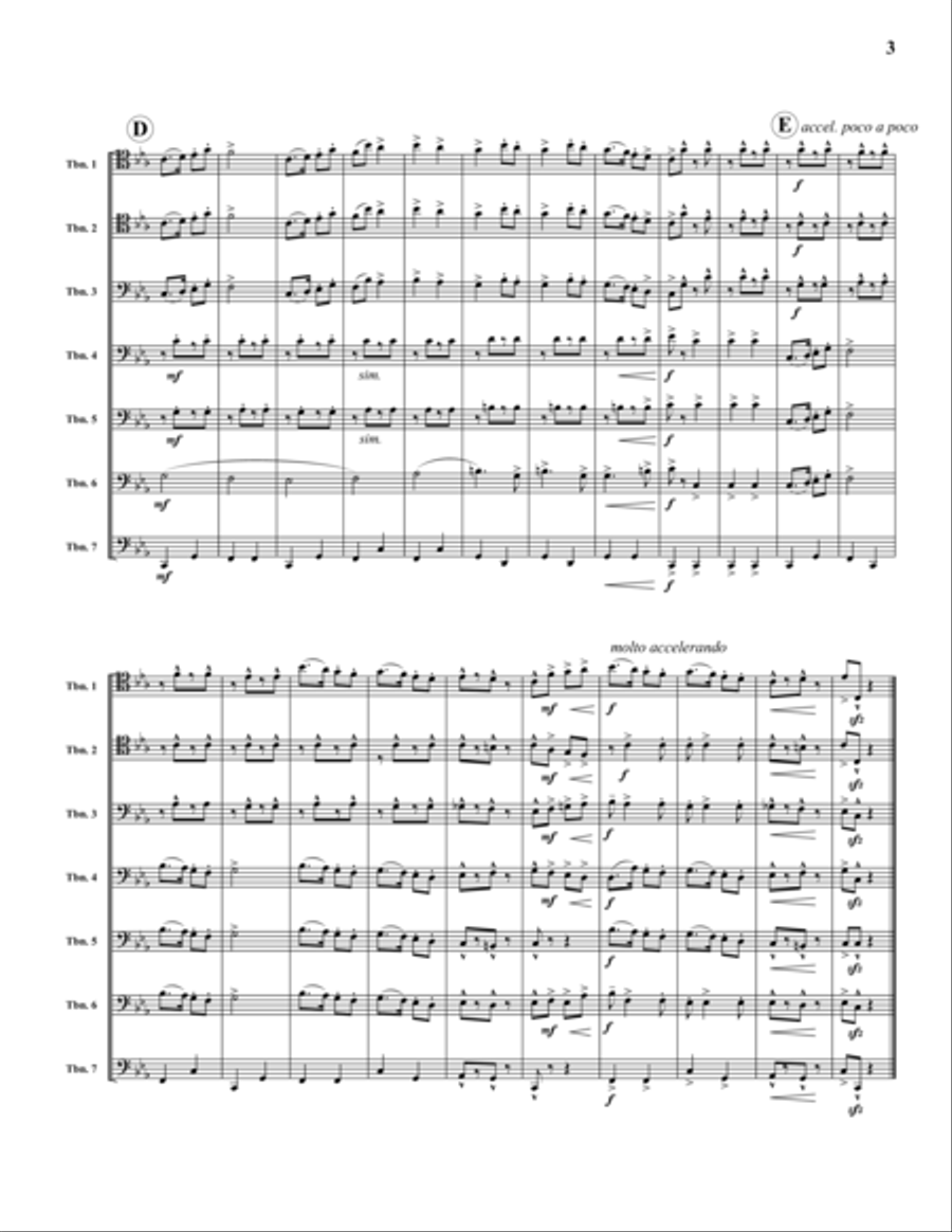 Ride of the Horseman Large Ensemble scores gallery preview page 4