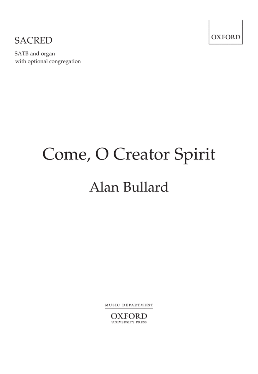 Come, O Creator Spirit