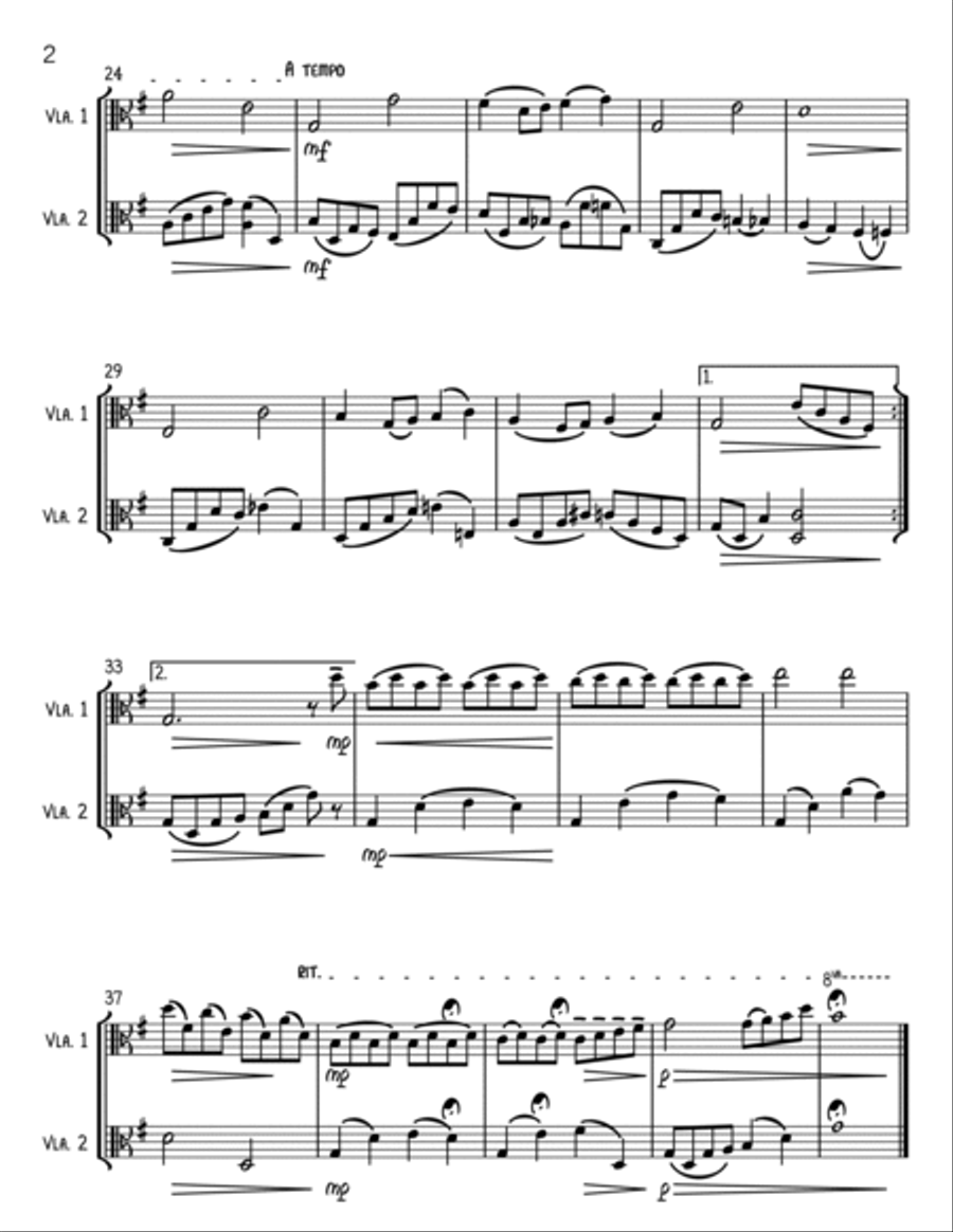 Over The Rainbow Over The Rainbow String Duet scores gallery preview page 2
