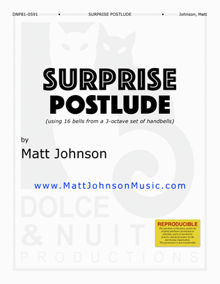 Surprise Postlude ~ only 16 bells needed! - REPRODUCIBLE