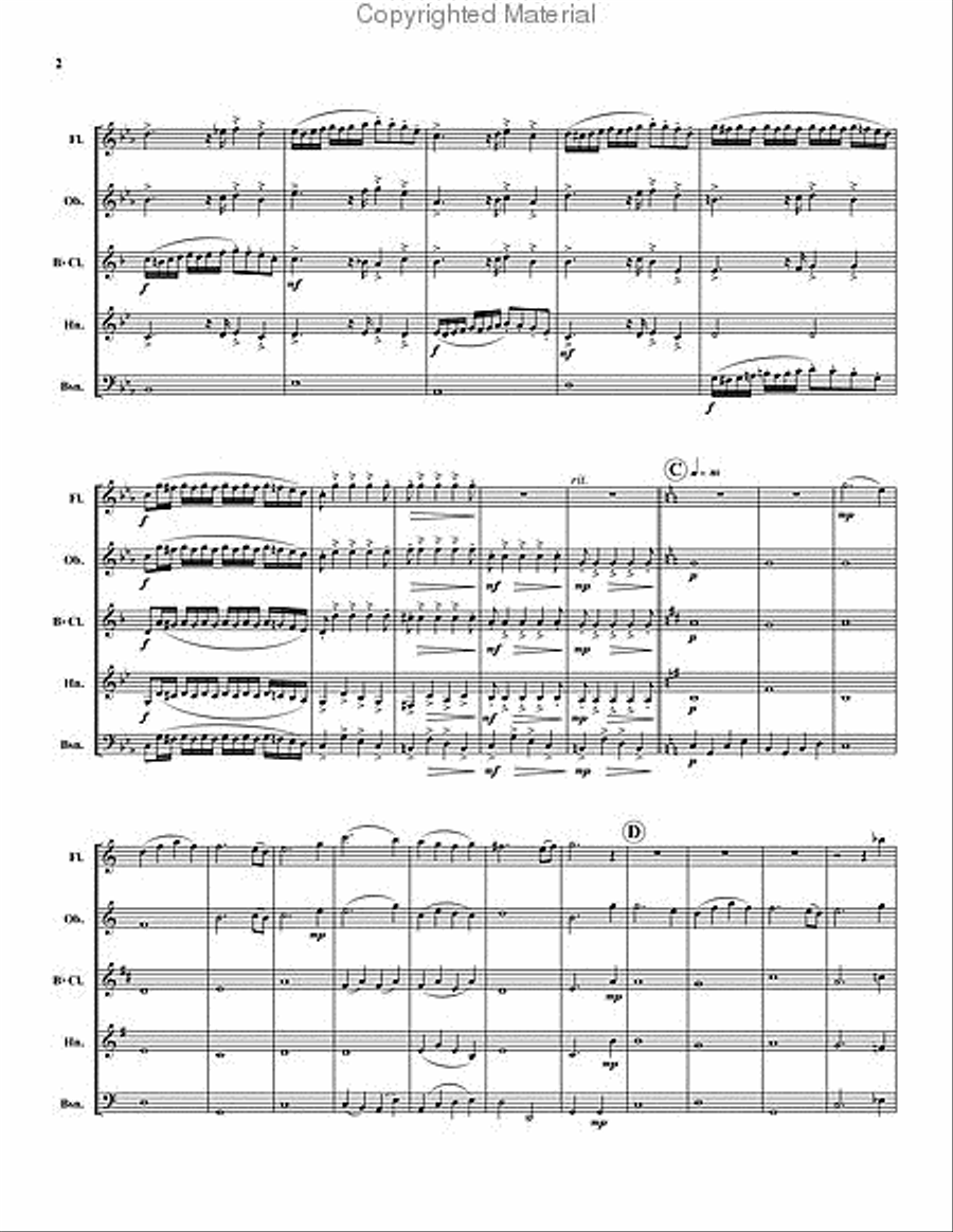 The Voice of the Prophet The Voice of the Prophet Woodwind Quintet scores gallery preview page 3