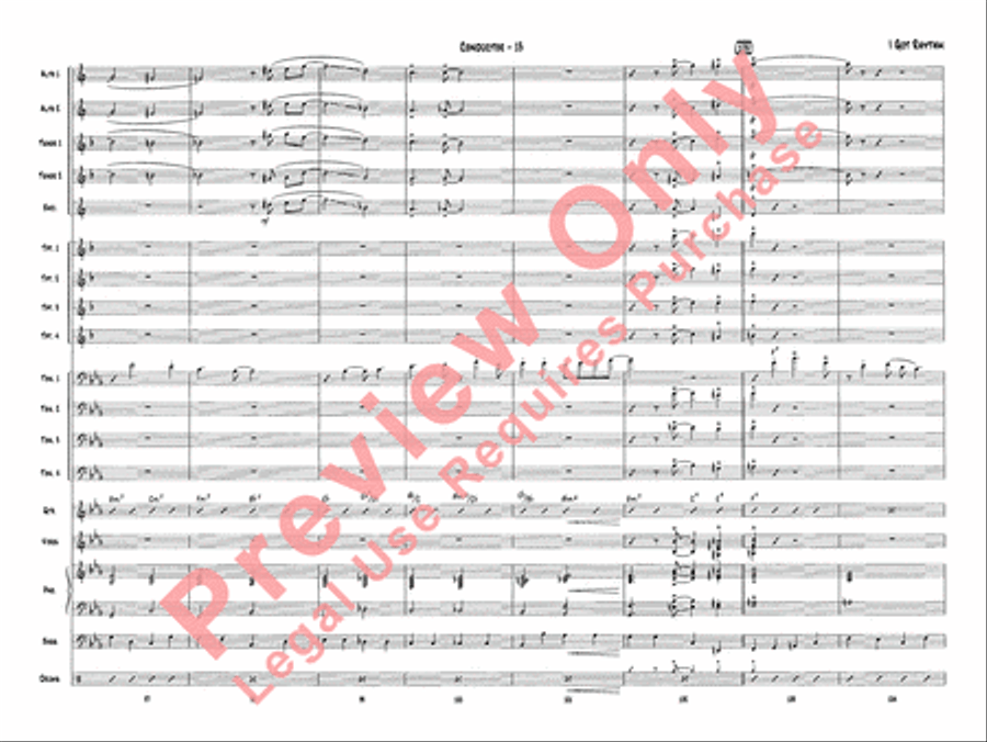 I Got Rhythm I Got Rhythm Jazz Ensemble scores gallery preview page 16