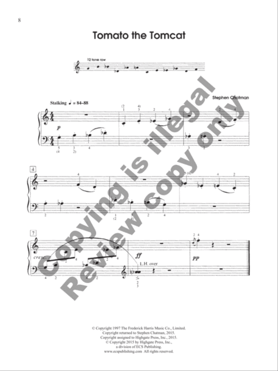 Escapades: Books 1 and 2 22 Late Elementary Pieces(22 Late Elementary Pieces for Piano Solo) Piano Solo scores gallery preview page 5