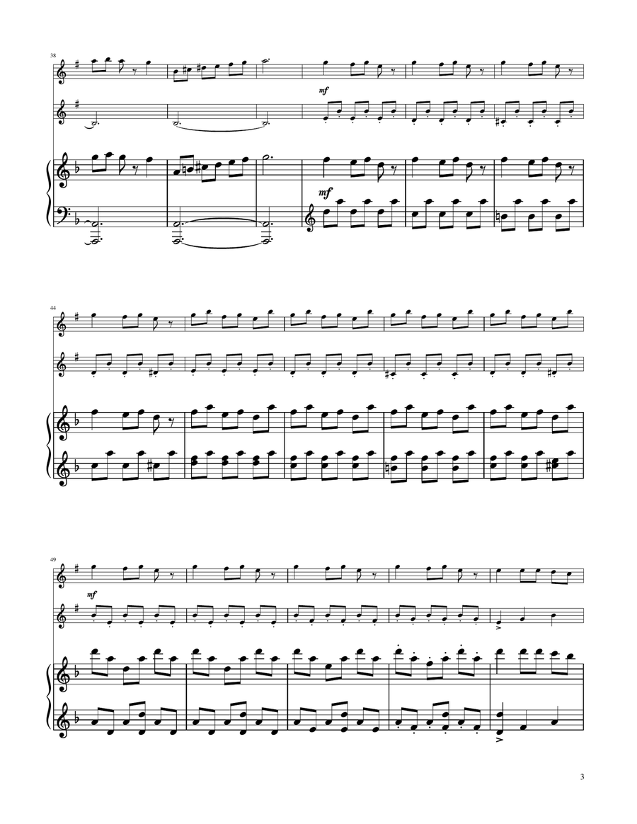 Carol of The Bells - Trumpet Duet Trumpet Duet scores gallery preview page 3