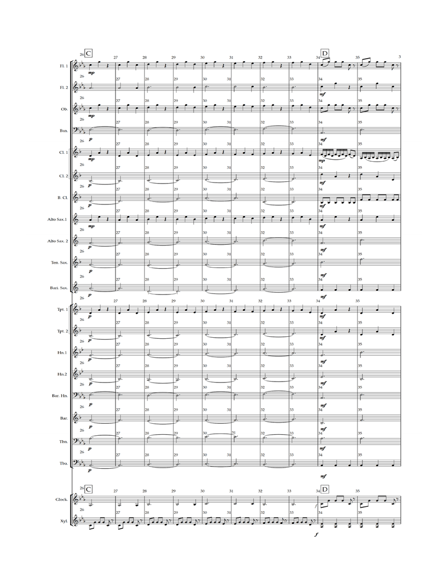 Interstellar Concert Band scores gallery preview page 5