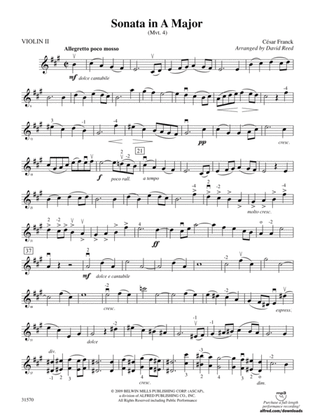 Sonata in A Major (Mvt. 4): 2nd Violin