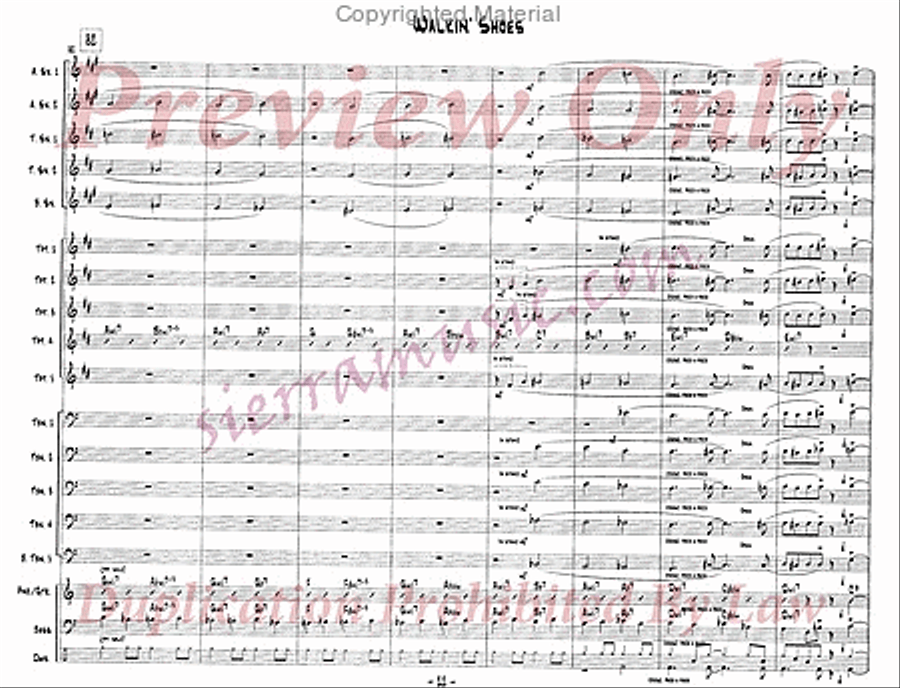 Walkin' Shoes Jazz Ensemble scores gallery preview page 12