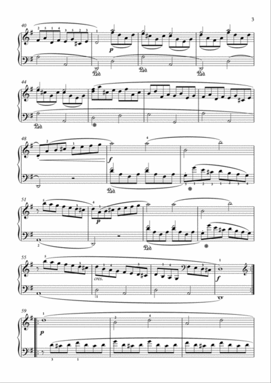 Scarlatti-Sonata in G-Major L 441 K.314(piano) Piano Solo scores gallery preview page 4