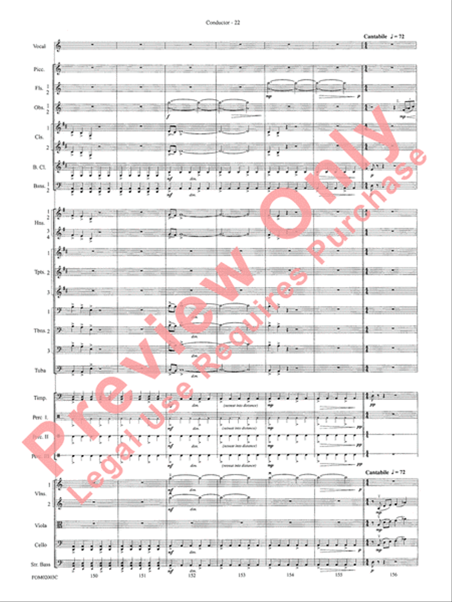 Symphonic Suite from The Lord of the Rings (The Fellowship of the Ring) - Conductor Full Orchestra scores gallery preview page 24