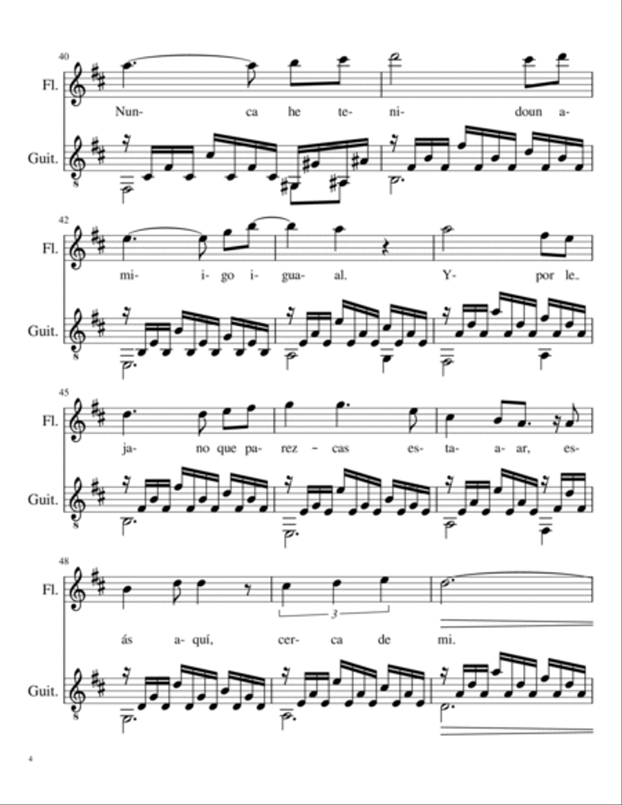 Gracias te Damos (We Thank You) Flute scores gallery preview page 4
