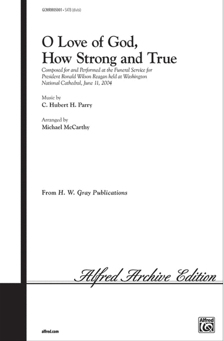 O Love of God, How Strong and True 4-Part scores gallery preview page 1