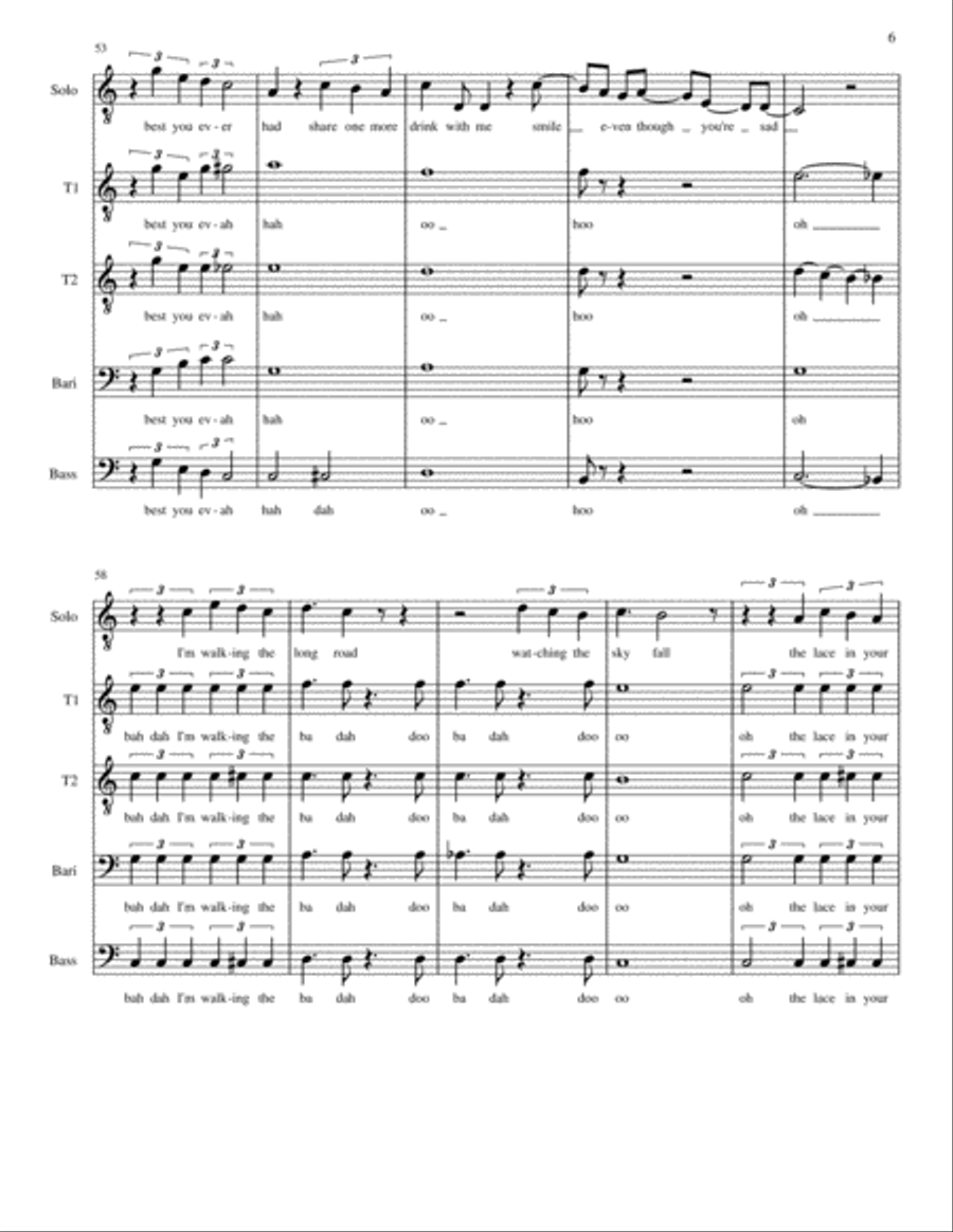 Death Of A Bachelor Death Of A Bachelor TTBB scores gallery preview page 6