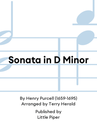 Book cover for Sonata in D Minor