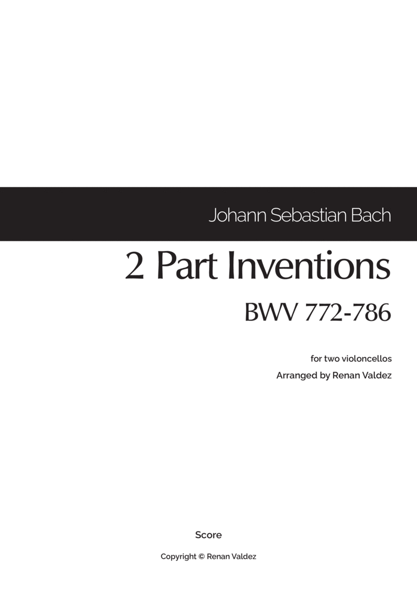 15 Two-Part Inventions (for two violoncellos) image number null