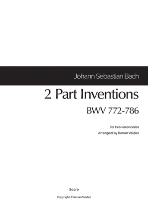 Book cover for 15 Two-Part Inventions (for two violoncellos)