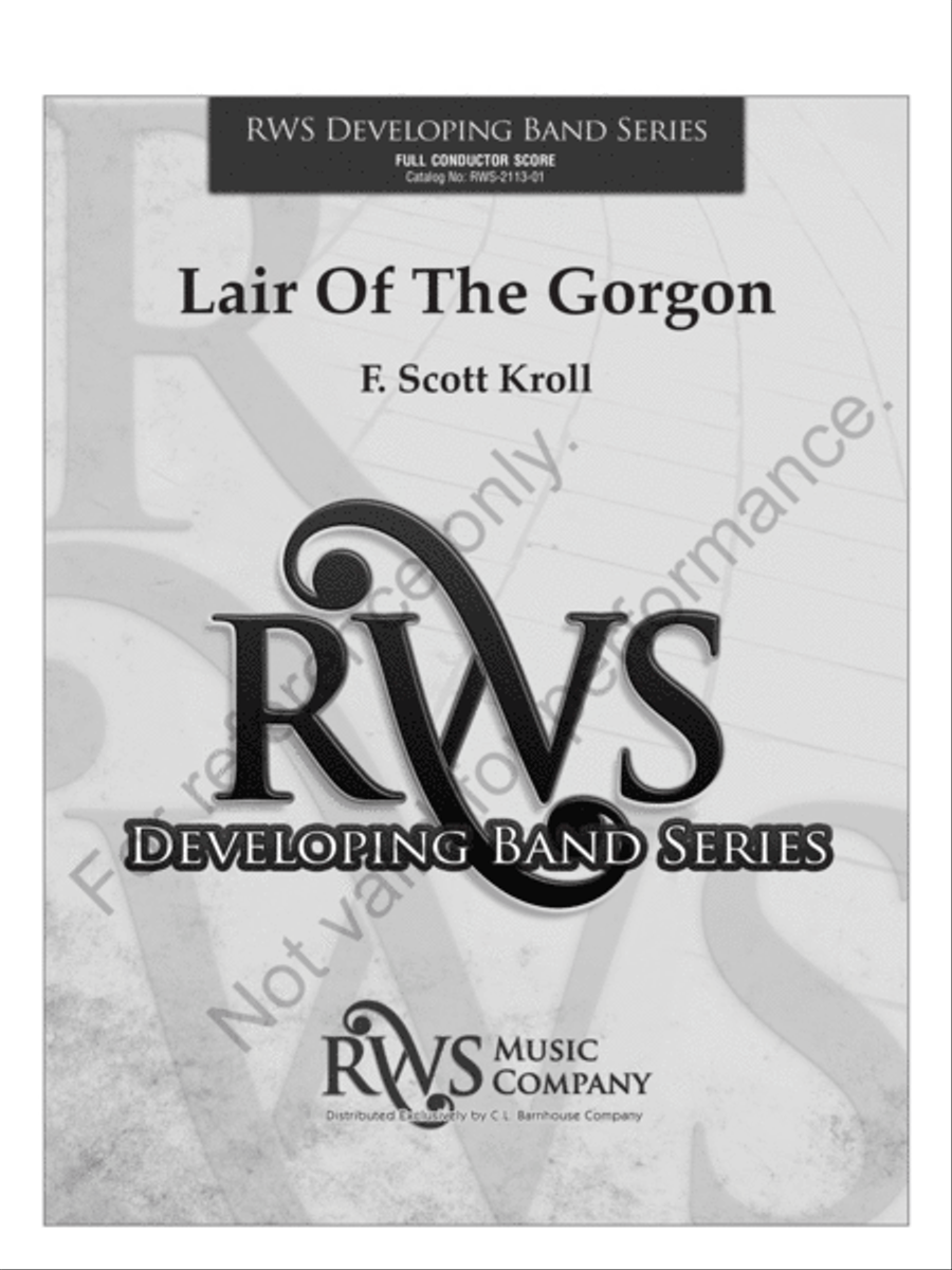 Lair Of The Gorgon Concert Band scores gallery preview page 2
