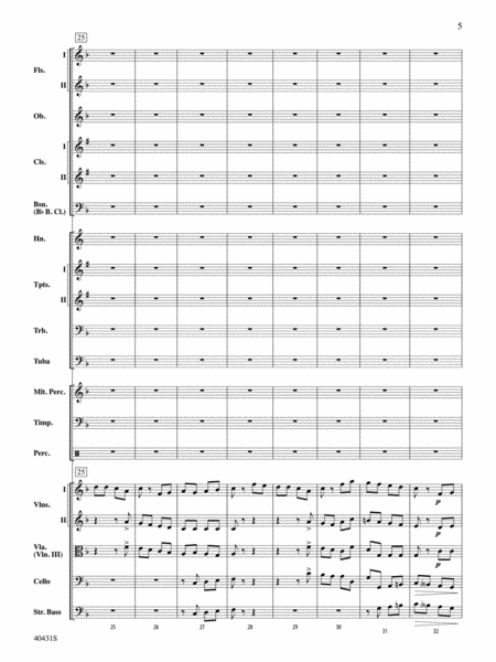 Leroy Anderson's Irish Suite, Part 2 (Themes from): Score