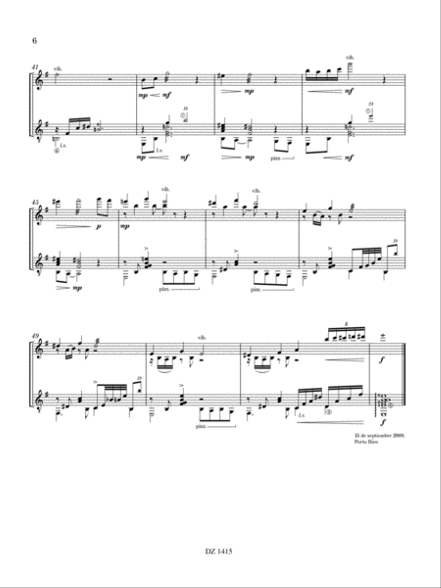 Desde mi balcón Classical Guitar scores gallery preview page 6