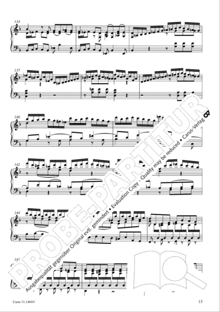 Through bitter tribulation we enter into God's kingdom (Wir mussen durch viel Trubsal in das Reich Gottes eingehen) 4-Part scores gallery preview page 14