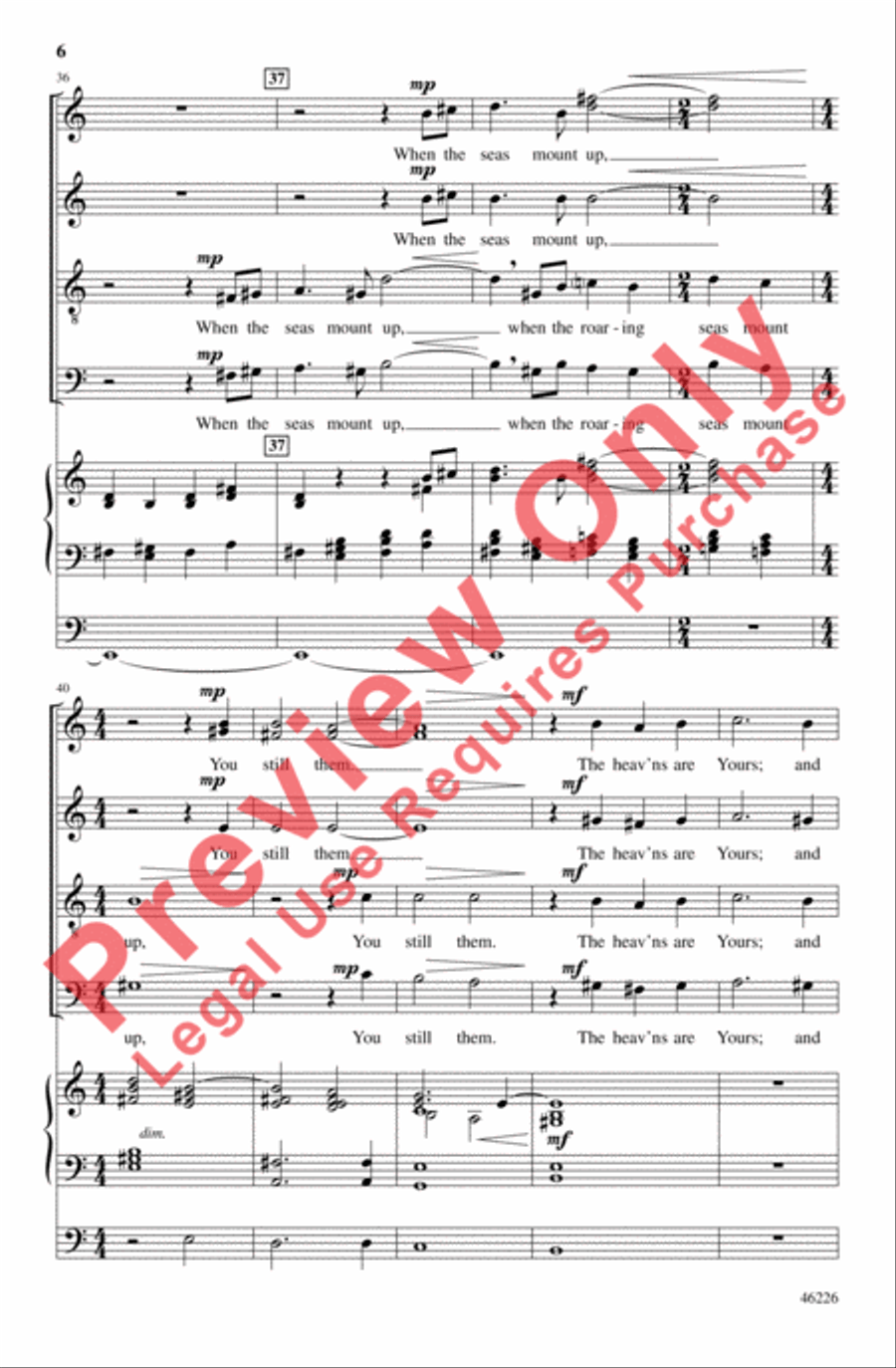 Psalm and Alleluia 4-Part scores gallery preview page 6