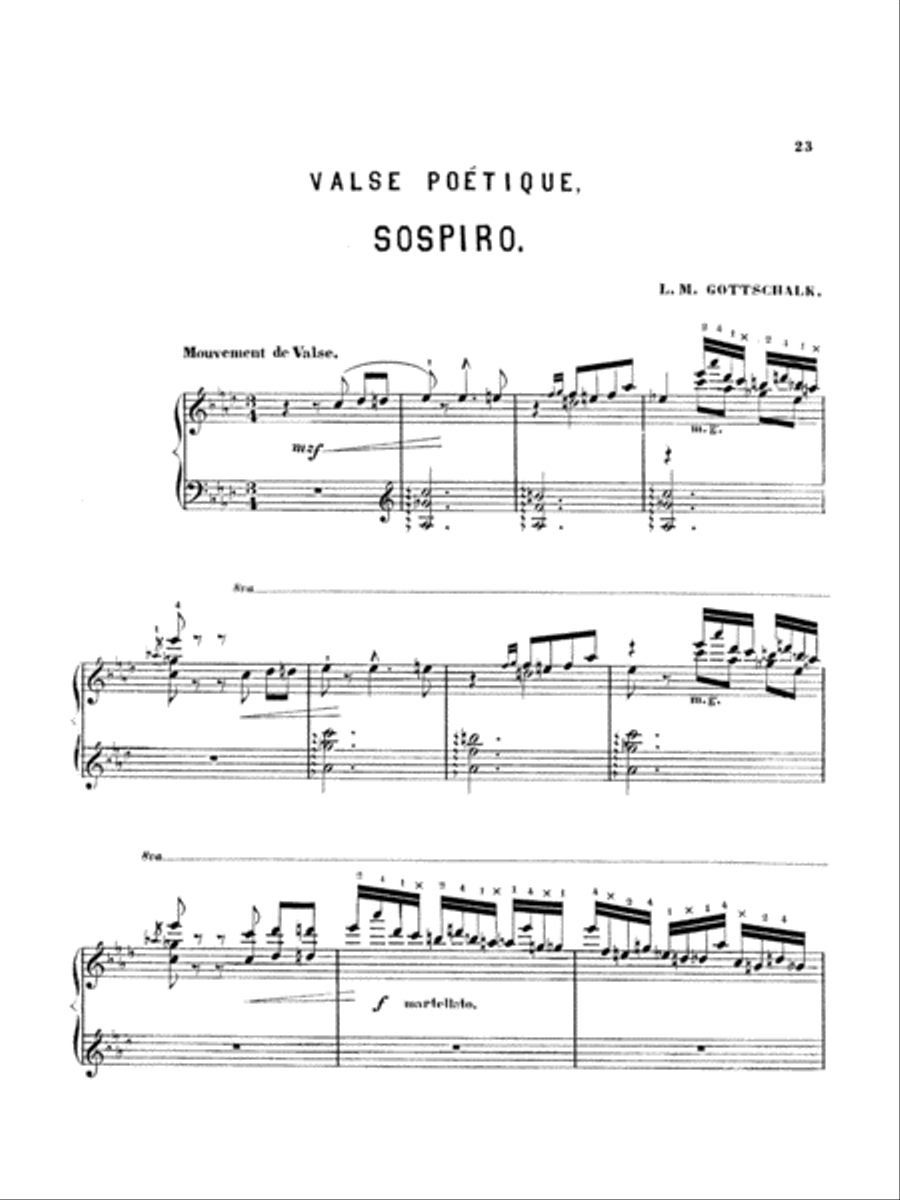 Gottschalk: Album Piano Solo scores gallery preview page 1
