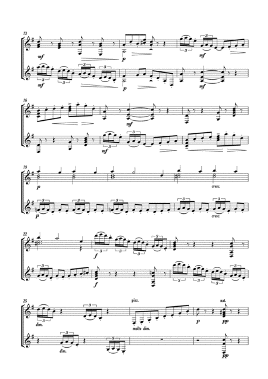 Arabesque nº 2 Classical Guitar scores gallery preview page 3