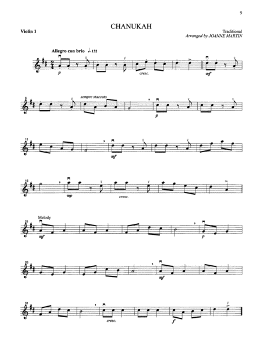 Festive Strings for String Quartet or String Orchestra String Quartet scores gallery preview page 6