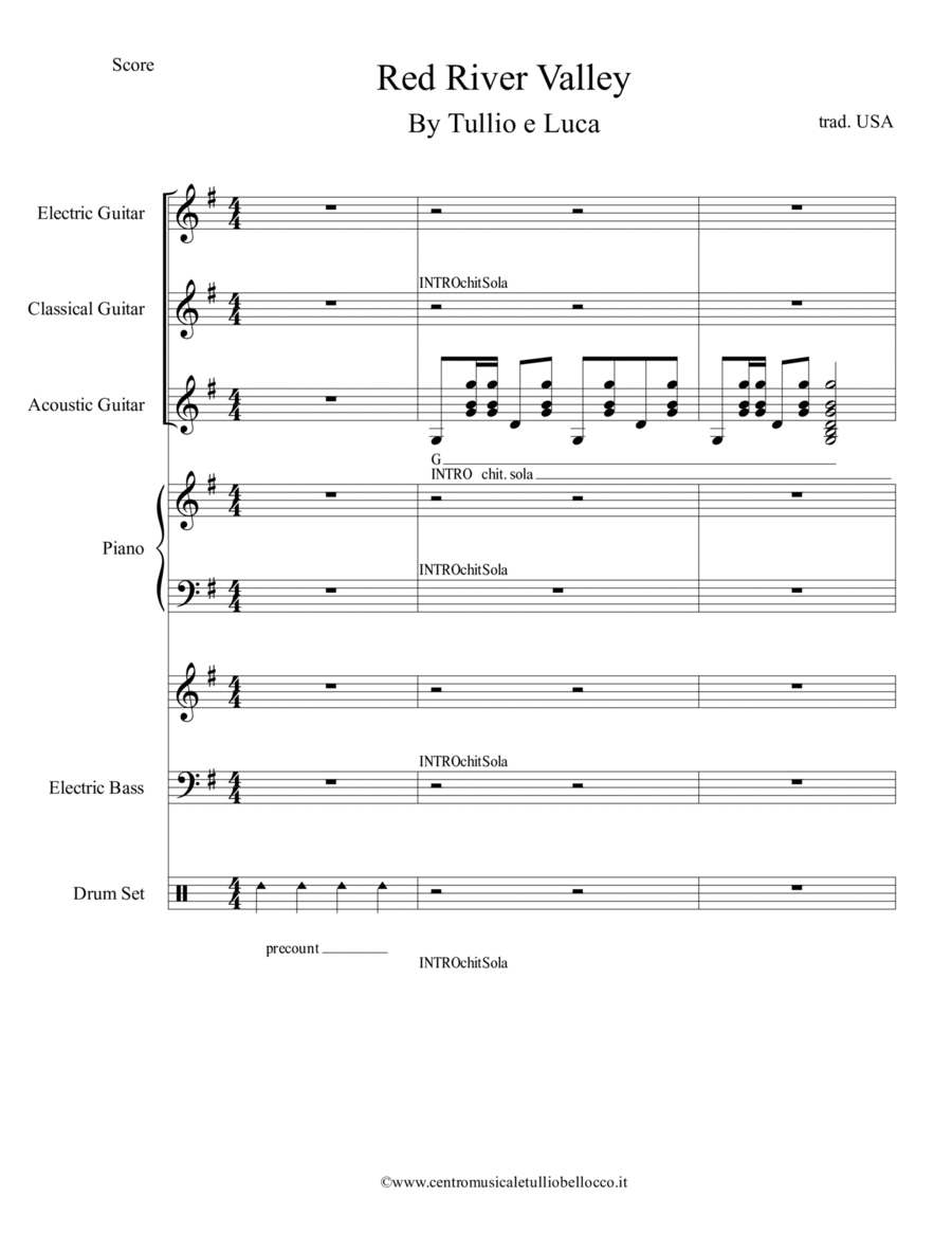 Red River Valley Large Ensemble scores gallery preview page 1