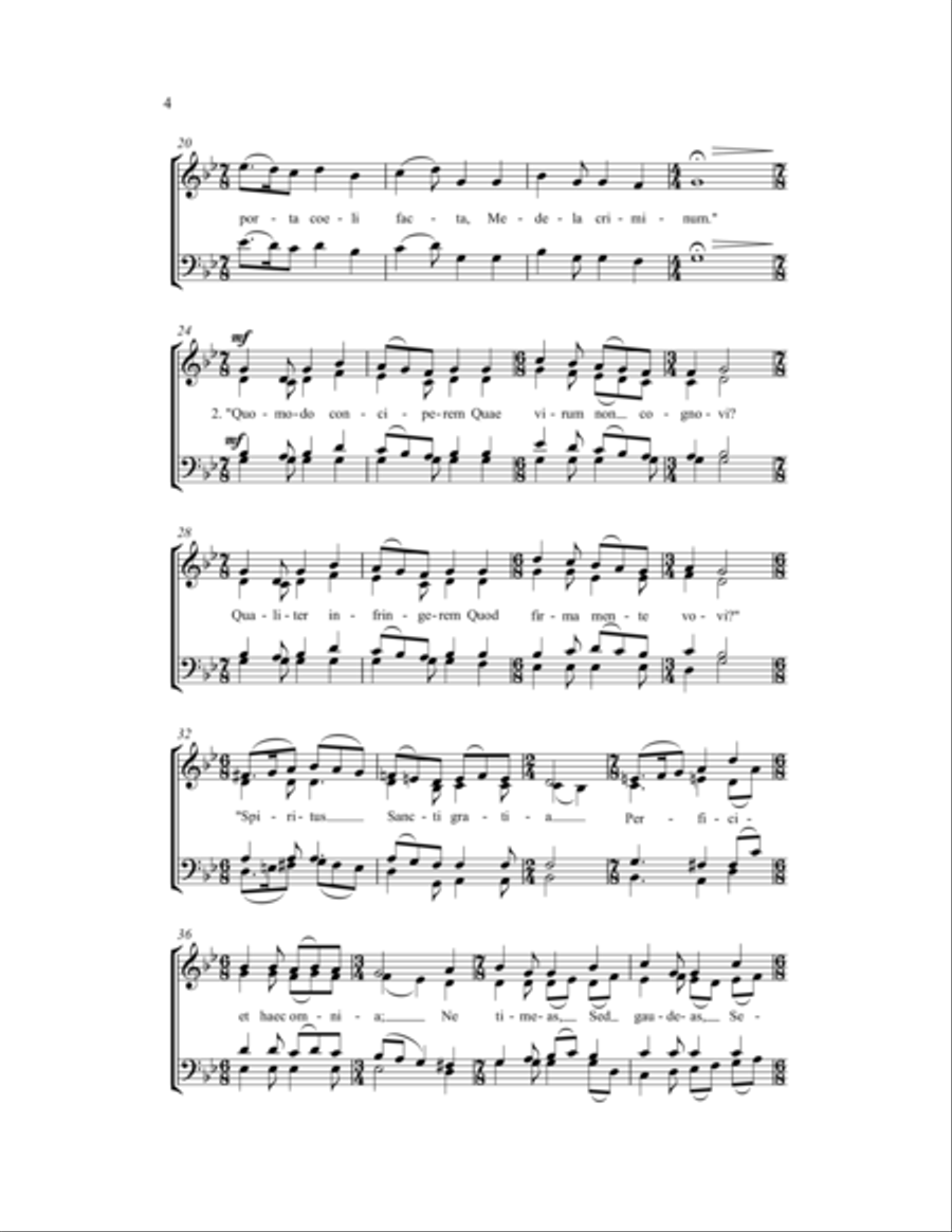 Angelus Ad Virginem Angelus Ad Virginem 4-Part scores gallery preview page 5