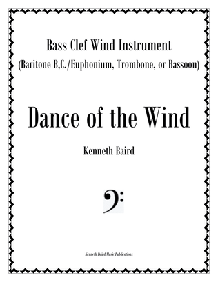 Book cover for Dance of the Wind (for euphonium/baritone or trombone with piano)