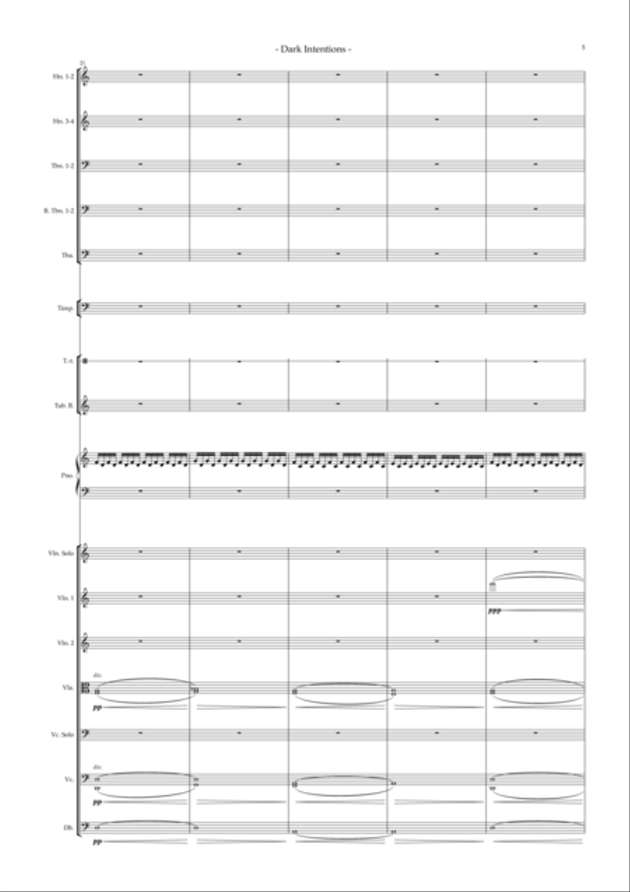 Dark Intentions Full Orchestra scores gallery preview page 5