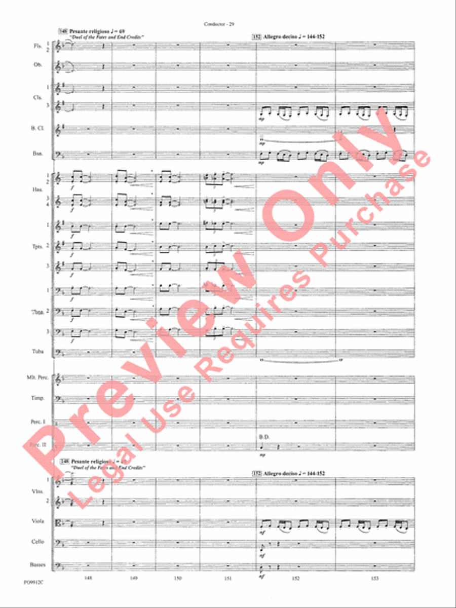 Selections from Star Wars: Episode I The Phantom Menace Full Orchestra scores gallery preview page 31