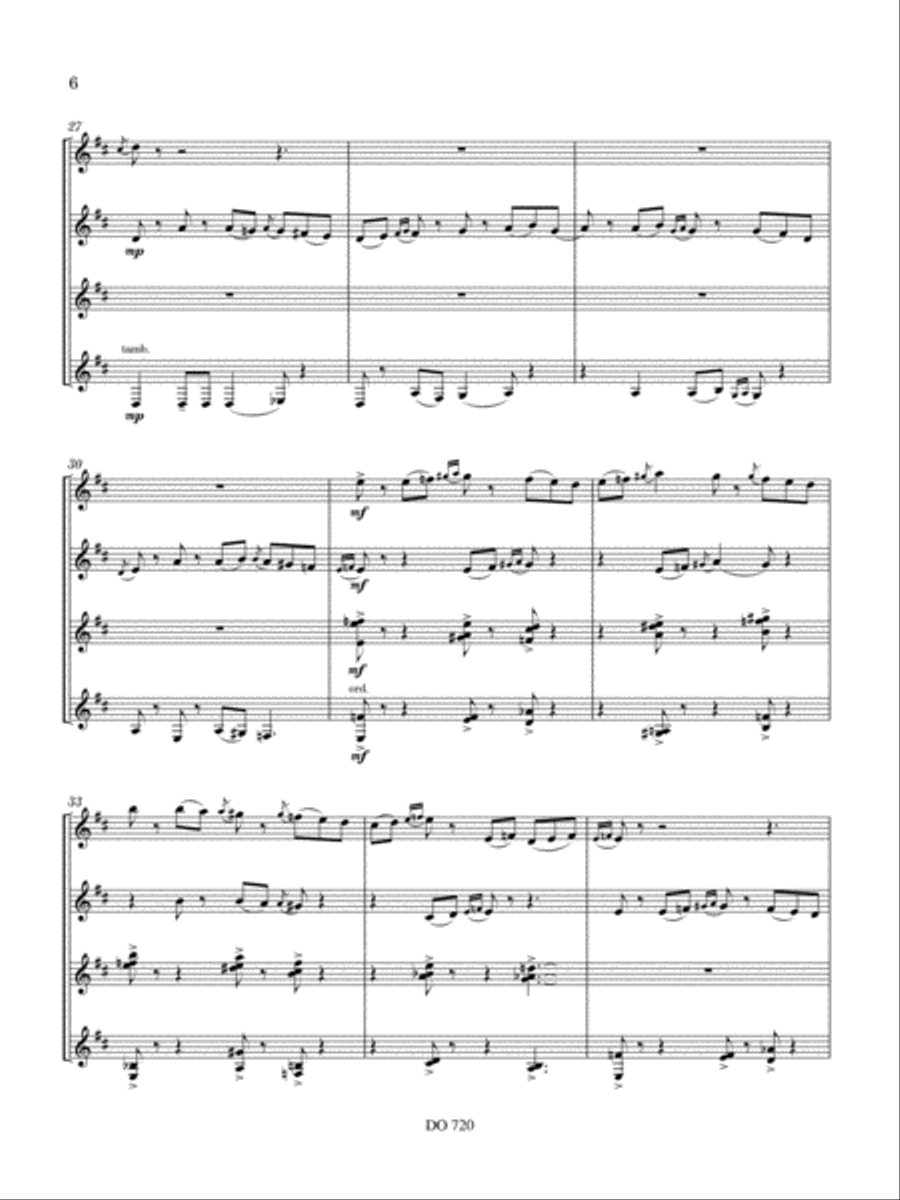 The Red Elf’s Tale The Red Elf’s Tale Guitar Ensemble scores gallery preview page 6
