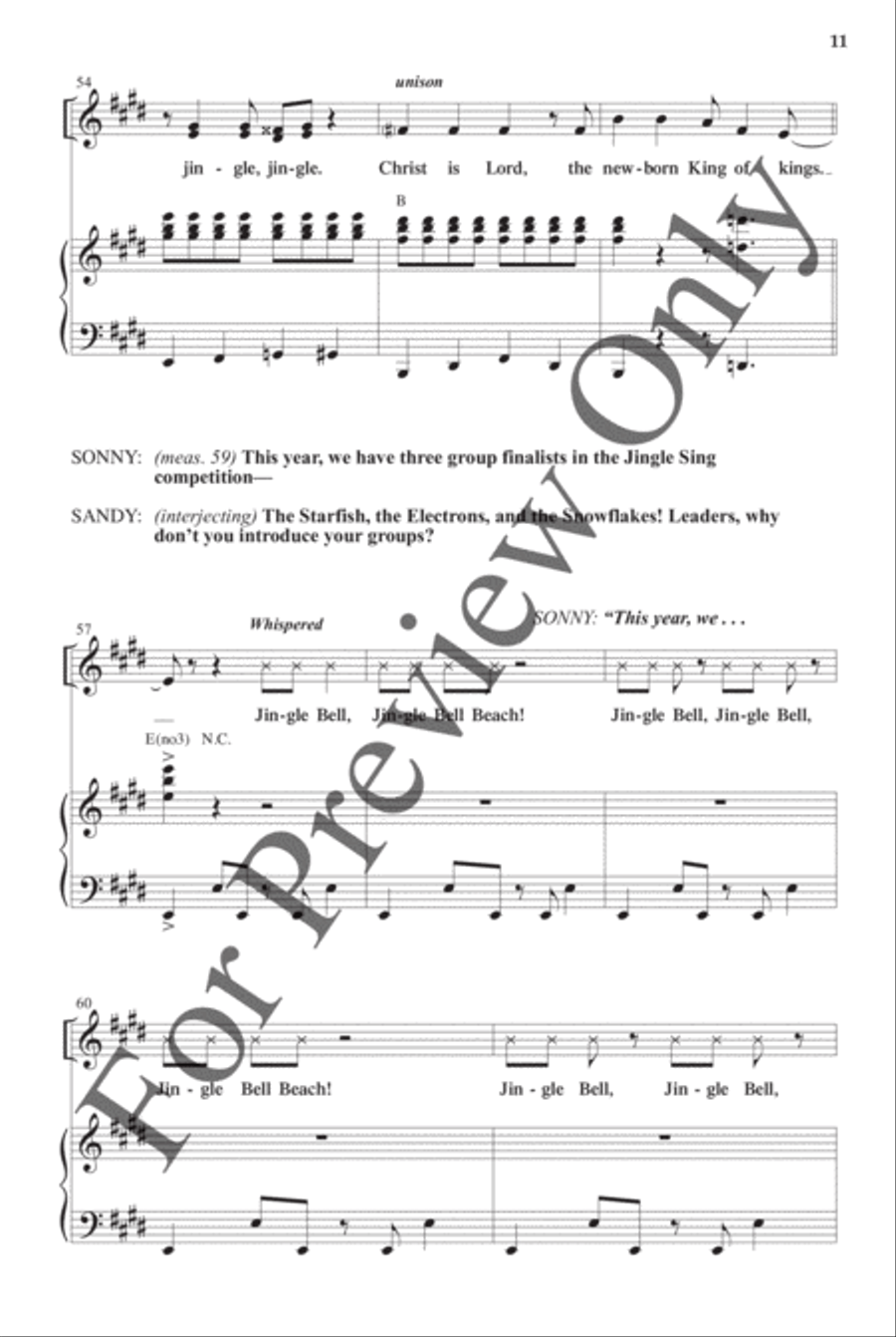 Jingle Bell Beach - Choral Book Choir scores gallery preview page 12